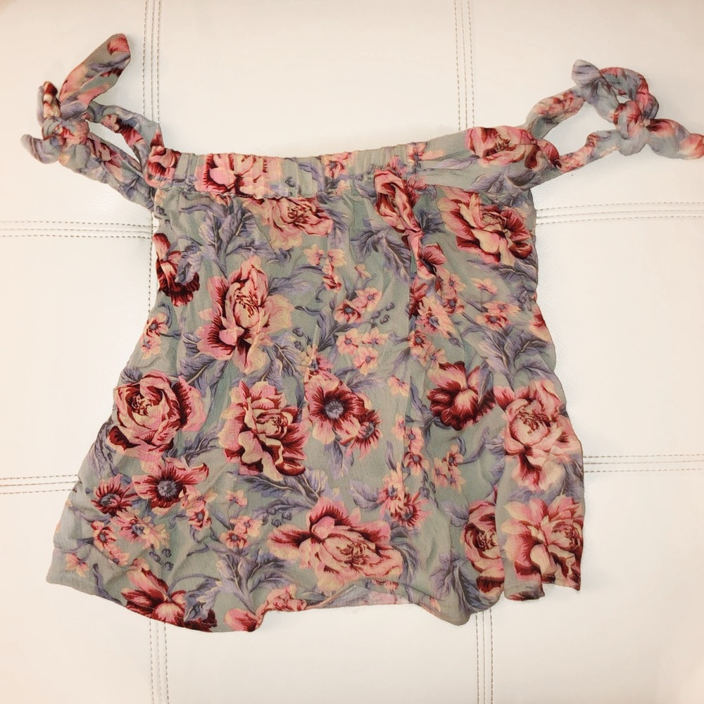 American Eagle Tie Off the Shoulder Top